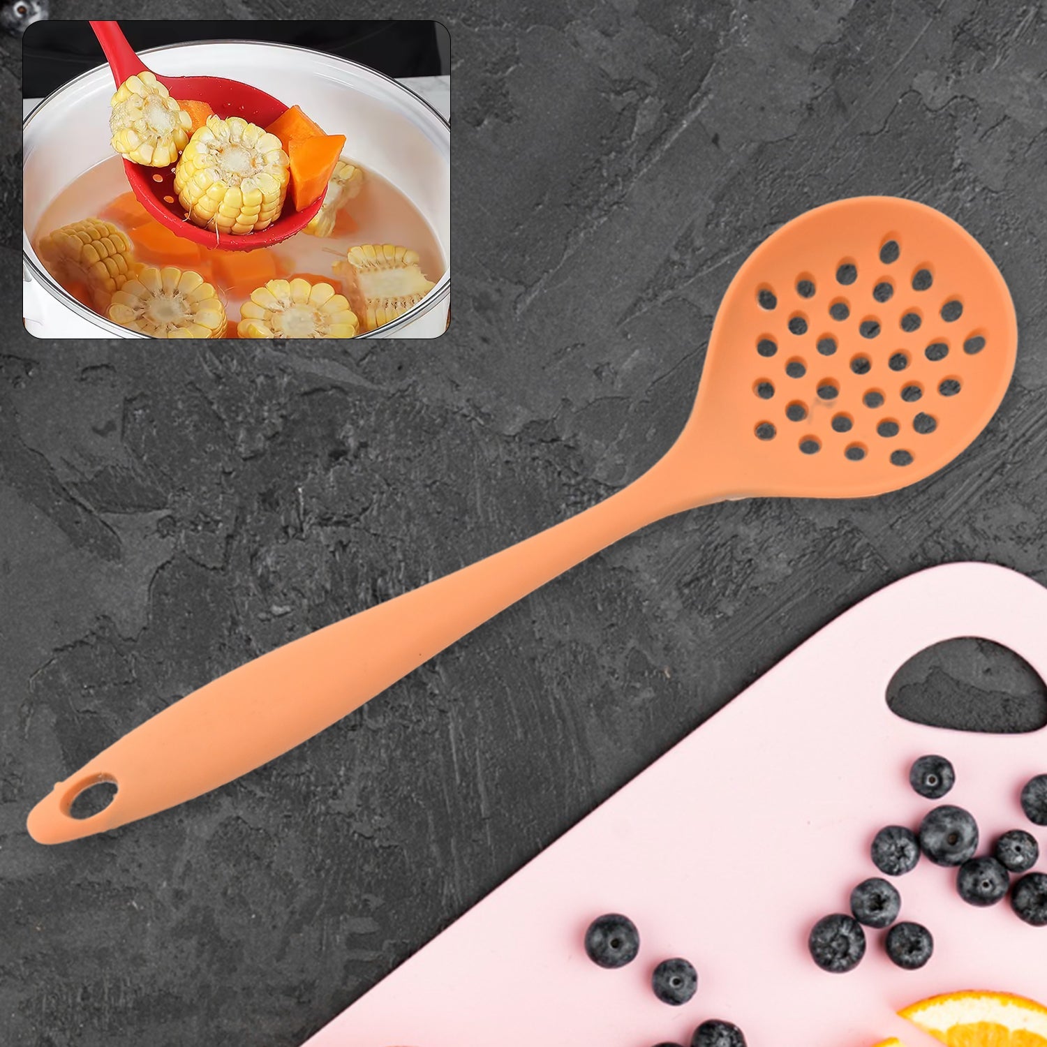 Silicone Colander Spoon Strainer