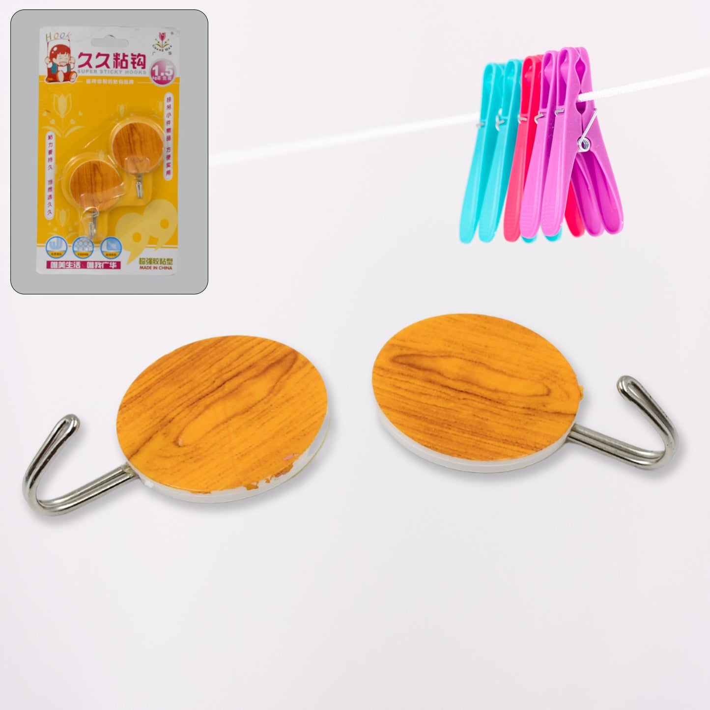 Universal Duo Adhesive Hooks