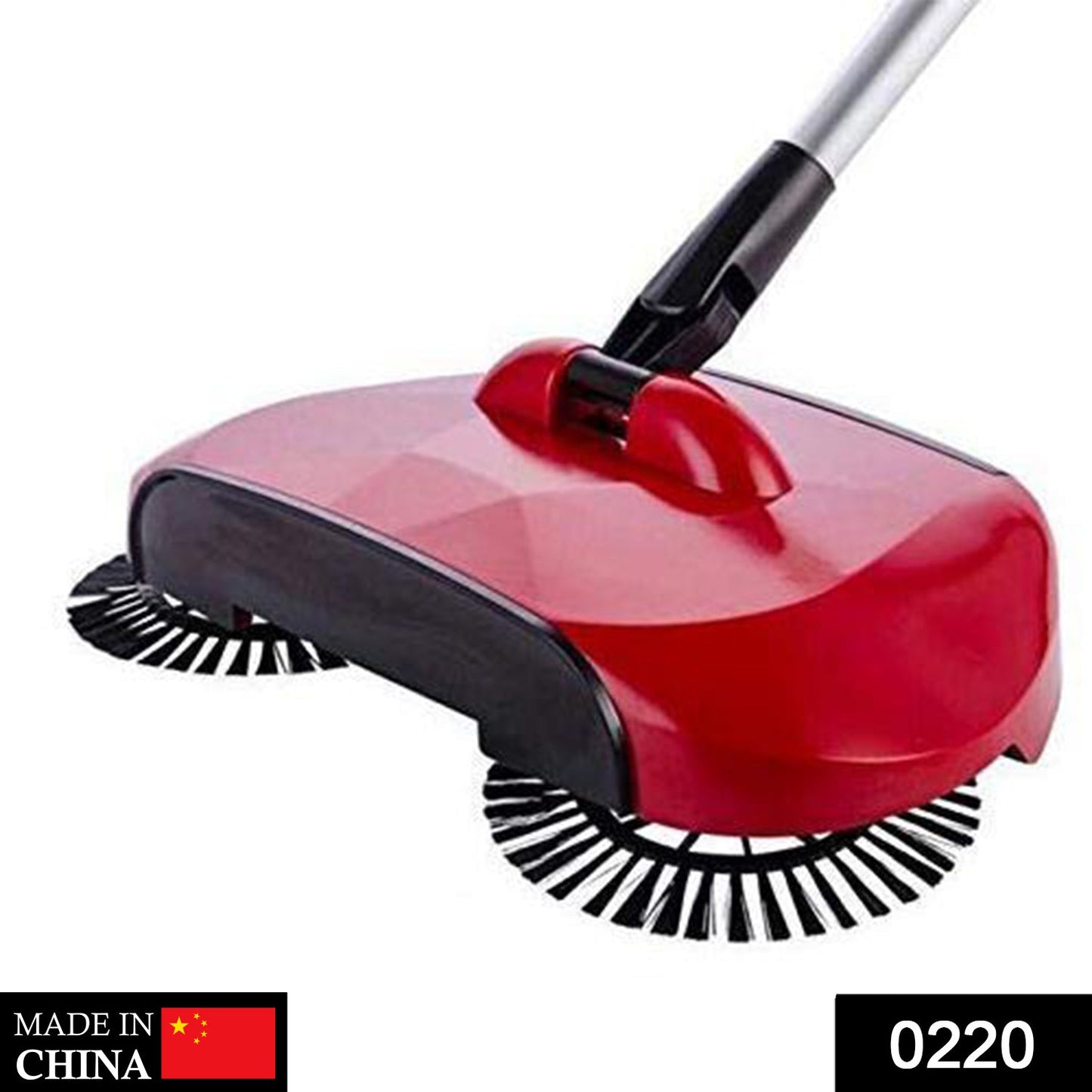 Dust mop with broom and dustpan