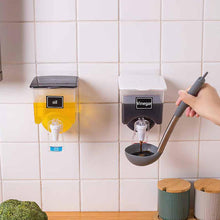 Modern wall-mounted storage bottle for kitchen condiments