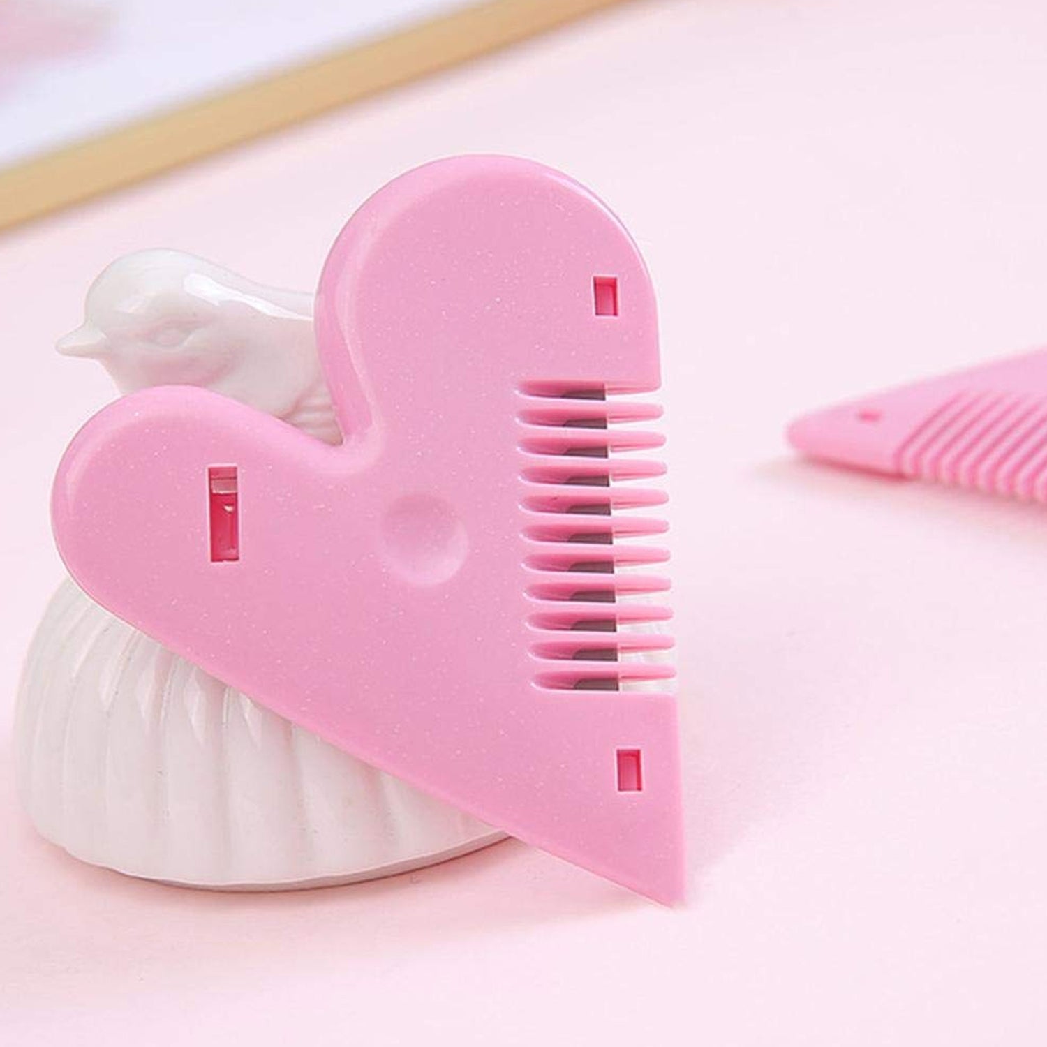 Heart Shape Plastic Hair Cutting Scissors