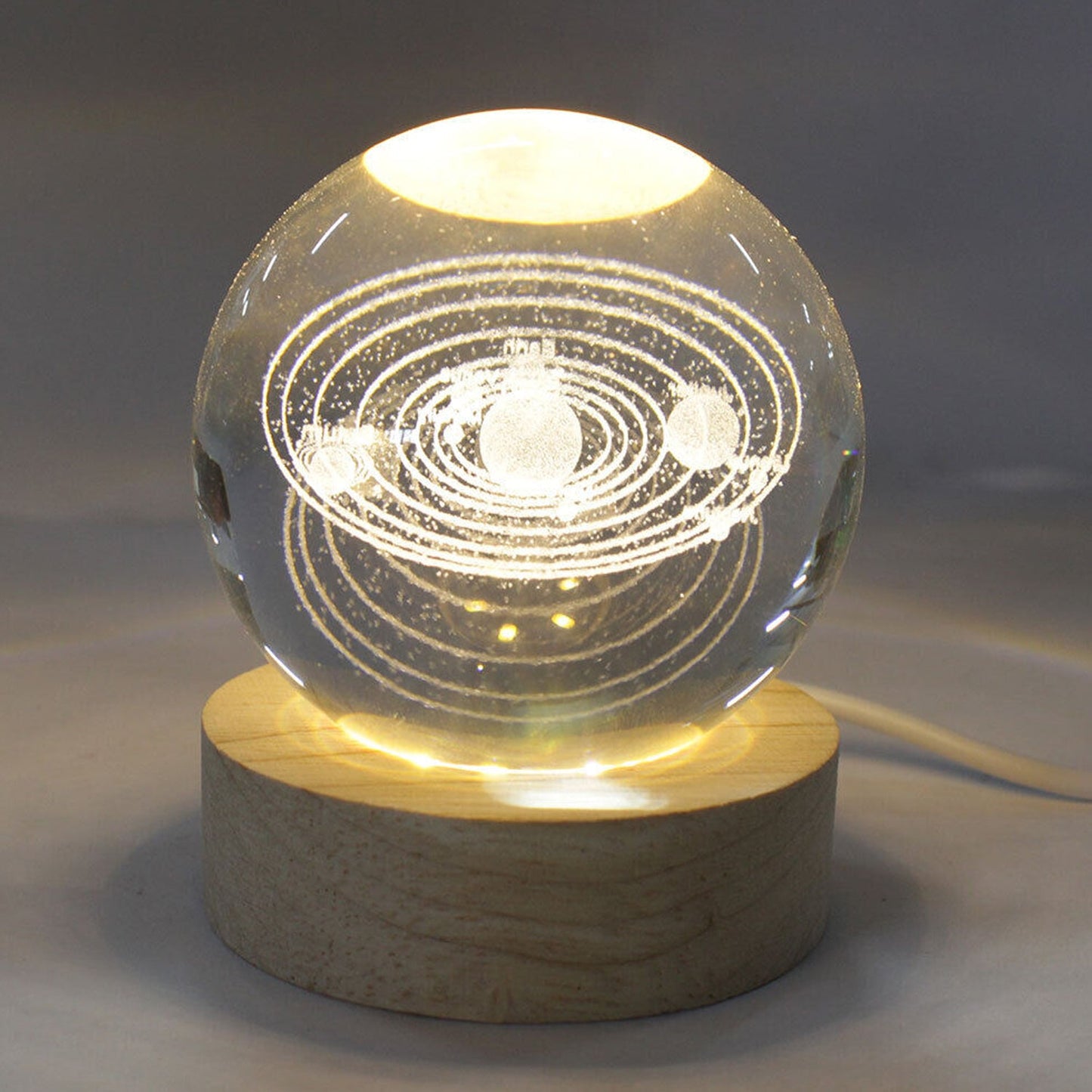 3D Crystal Ball Night Light