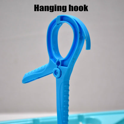 Cloth hanger with rotatable clips, square shape