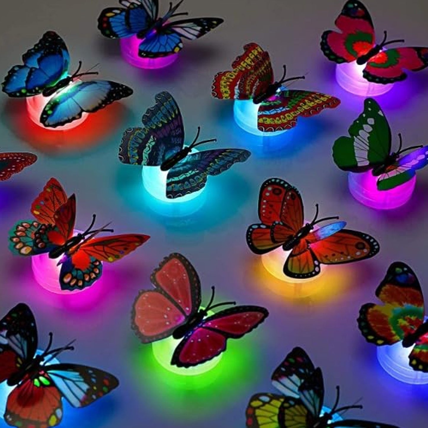 The Butterfly 3D Night Lamp Comes with 3D Illusion Design (1 Pc / Loose)