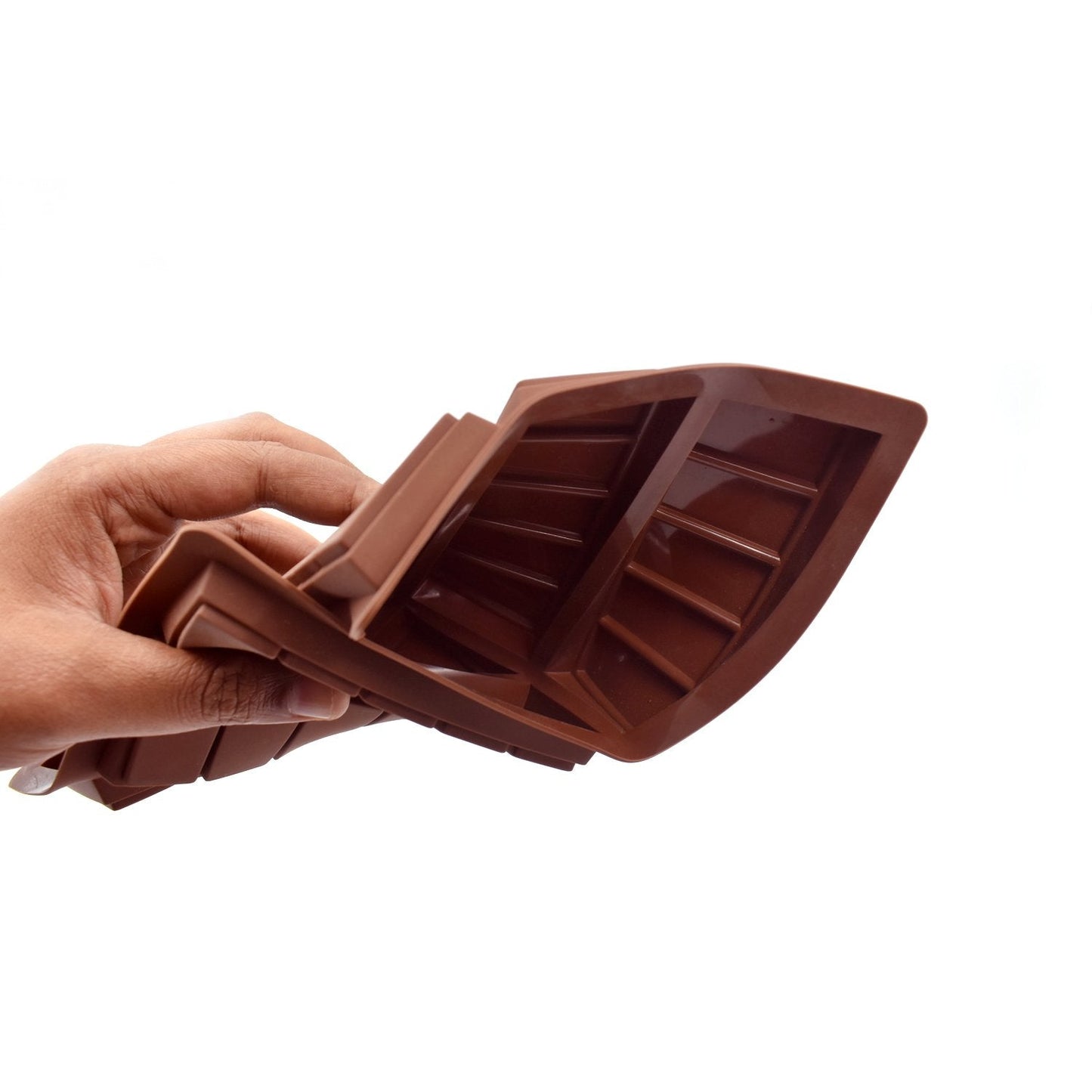 Chocolate bar mold with hard polycarbonate for durability