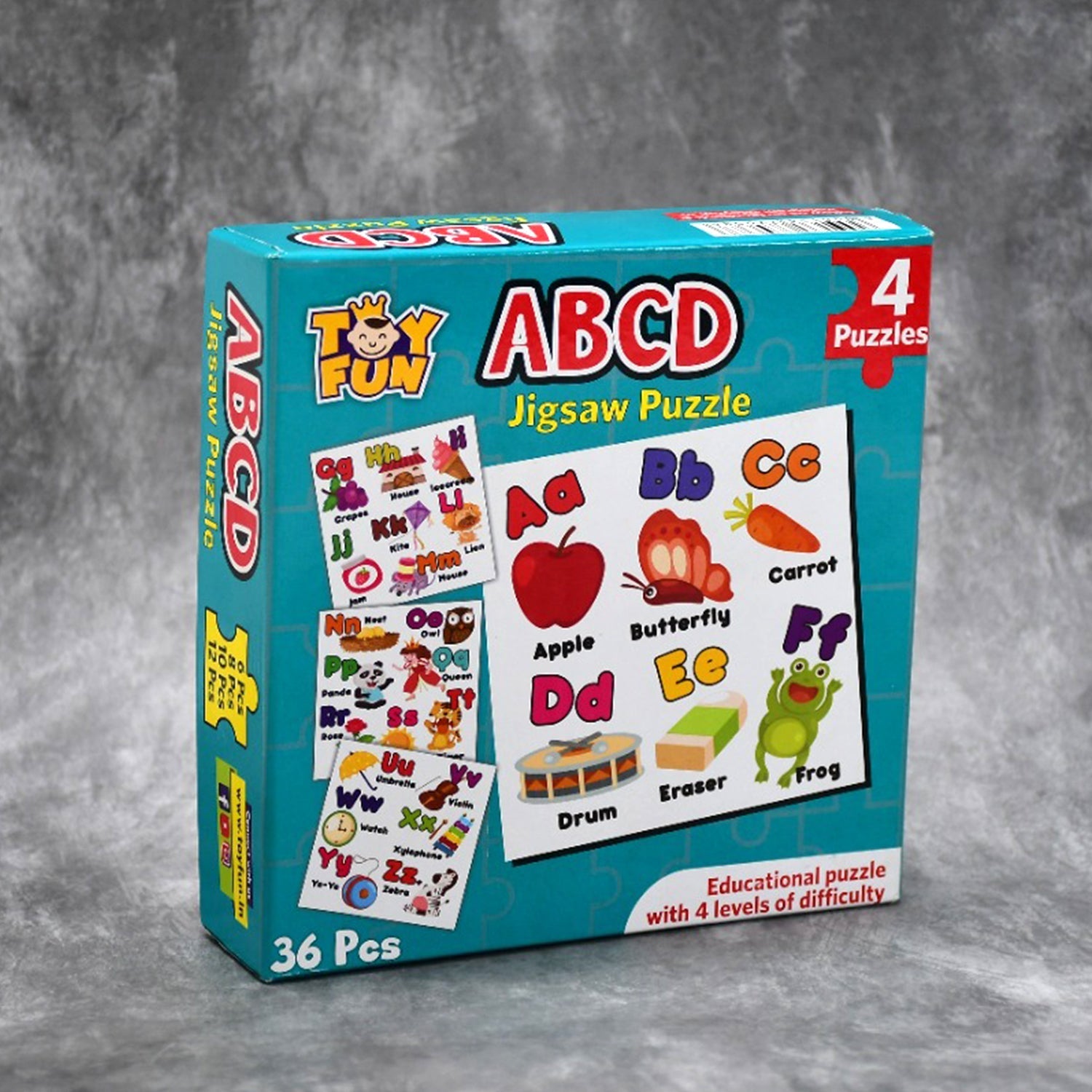 Educational jigsaw puzzles, ABC theme, for kids