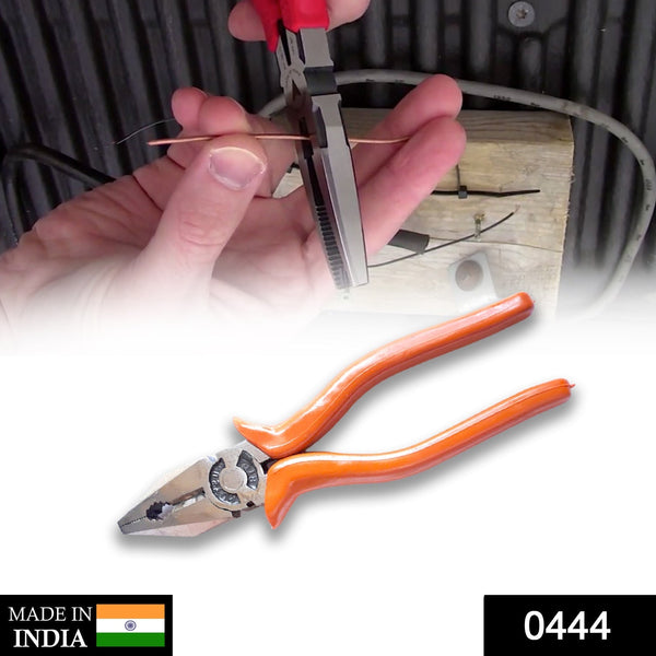 Combination pliers with wire cutters for tough jobs.