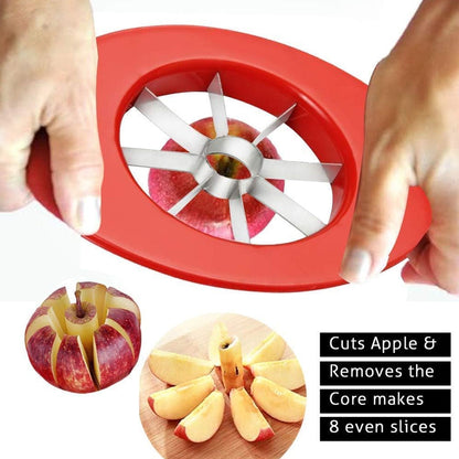 Heavy-duty apple slicer with 8 blades