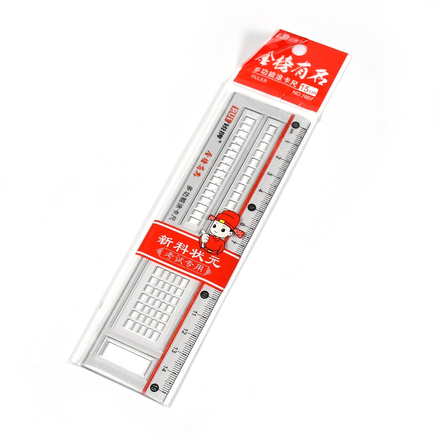 Plastic Ruler Scale Transparent Straight Measuring Tool 15cm (Pack of 1)