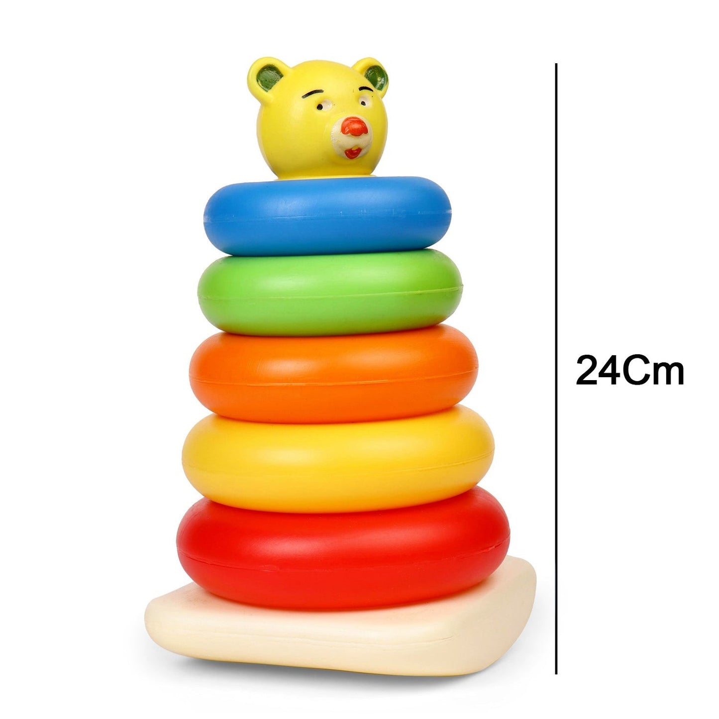 Educational stacking rings toy for young children.