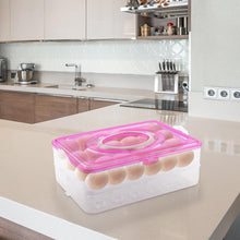 Double Layer 24 Grid Egg Storage Box for Egg Storage Container