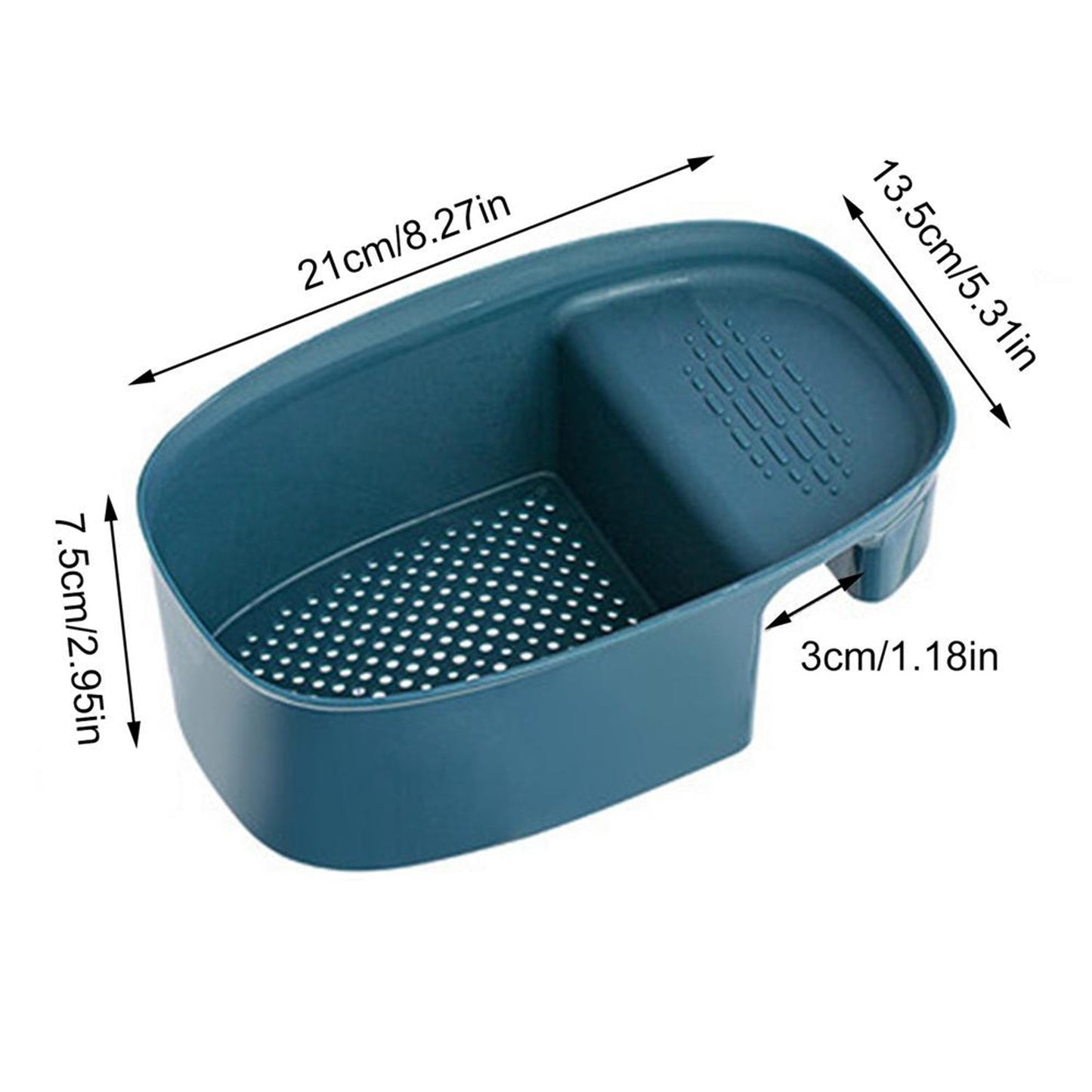 Kitchen drying rack and sink basket for washing vegetables and fruits