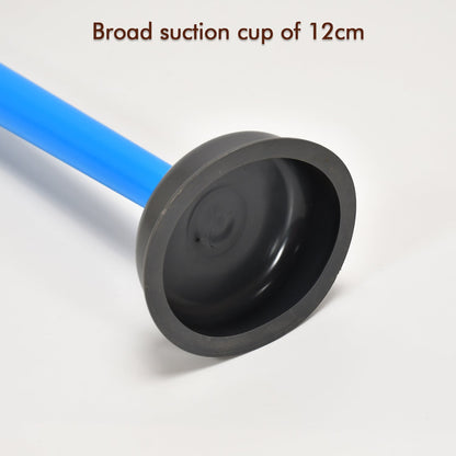 Toilet plunger, suction cup, and handle for blockages