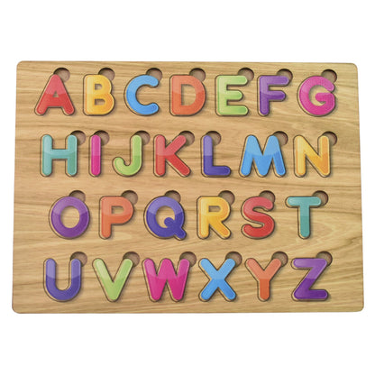 Lewo Wooden ABC Letters Puzzle Board