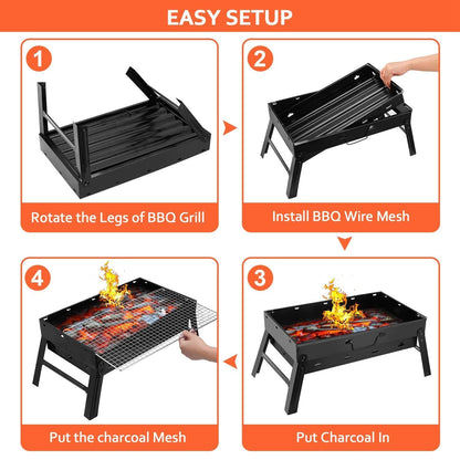 Efficient barbecue grill for grilling at home