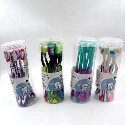 Toothbrush 10 Pcs Set With Round Box