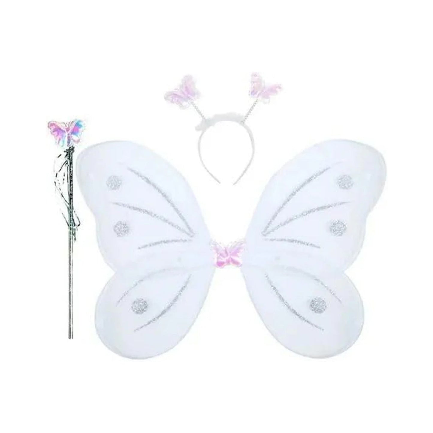 Multi-color butterfly wings costume for baby girls, party wear