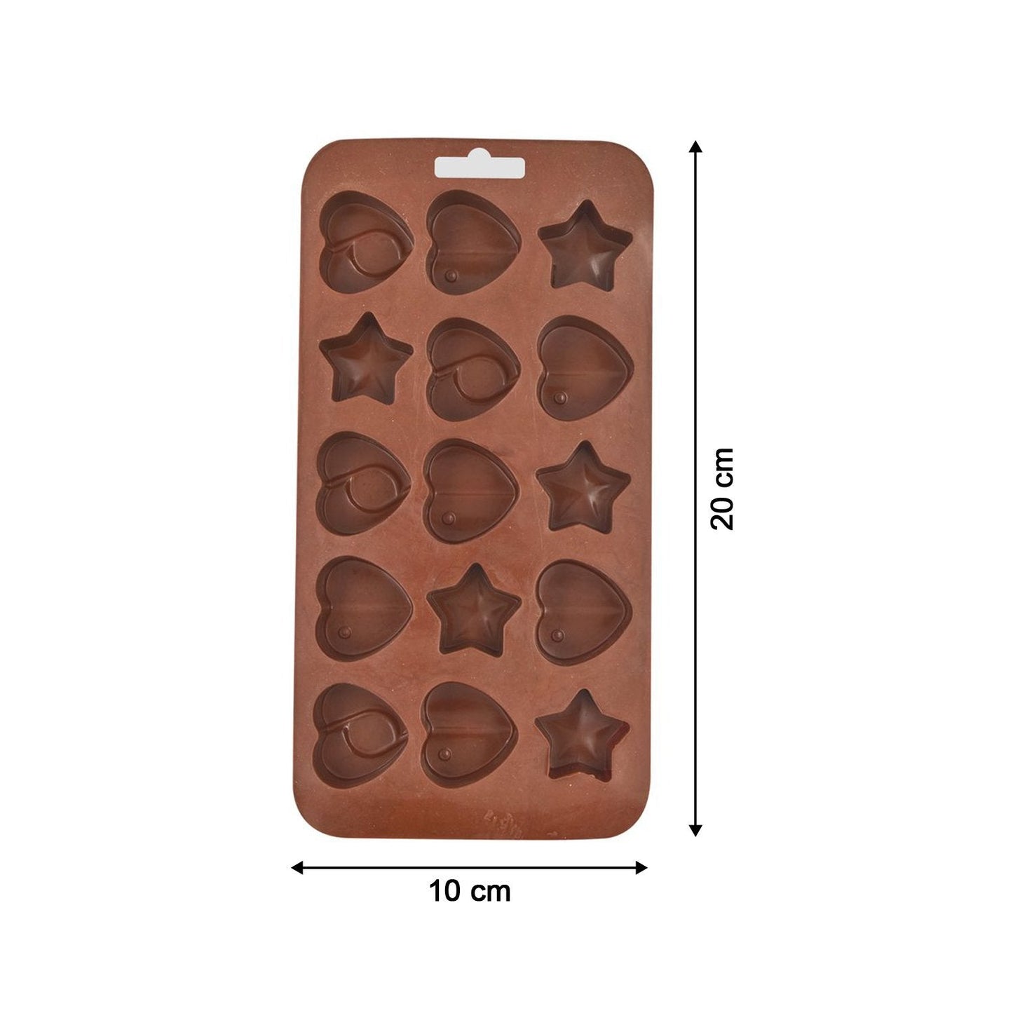 Multi-shape silicone mold for easy chocolate making