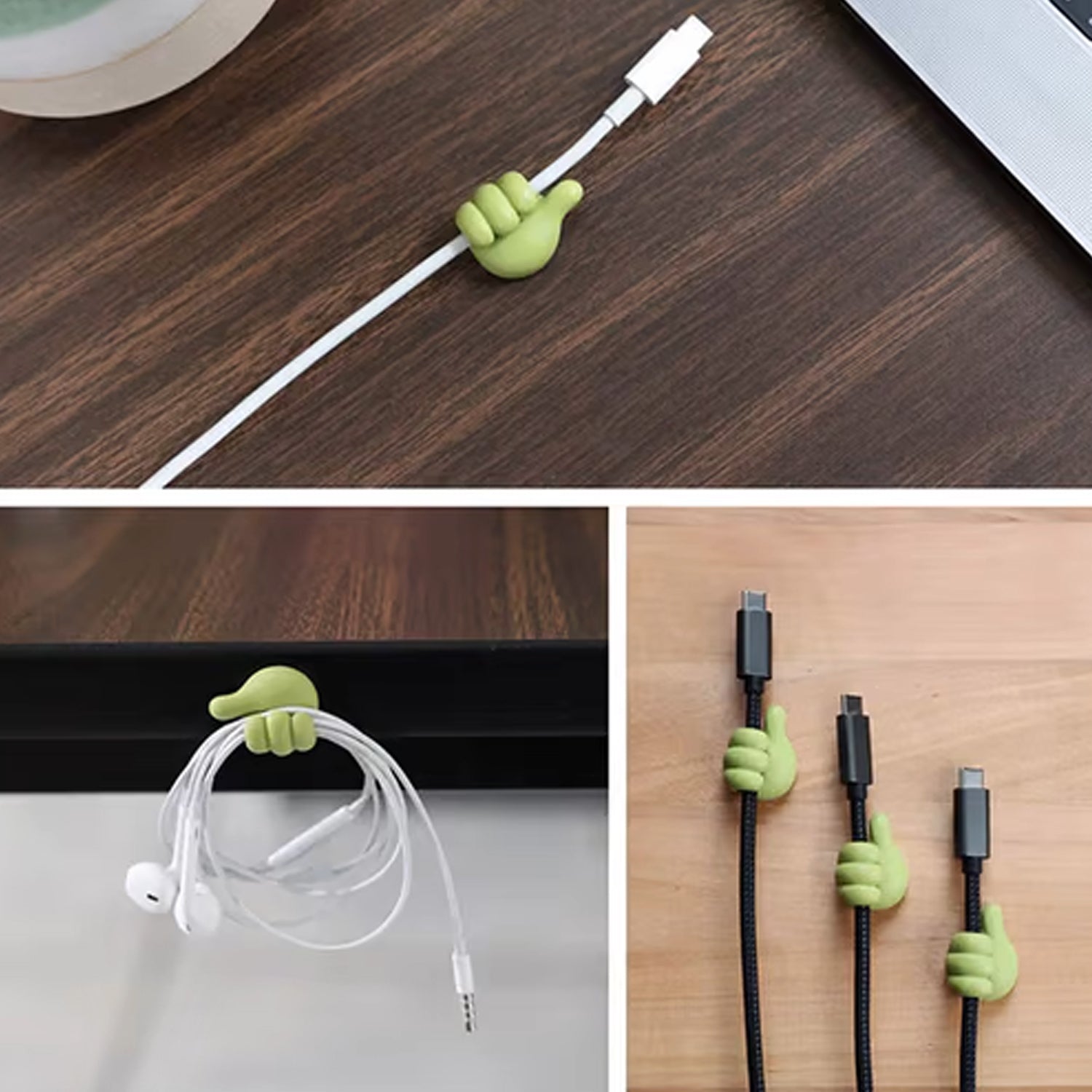 Multifunctional hand clip for keys and cables