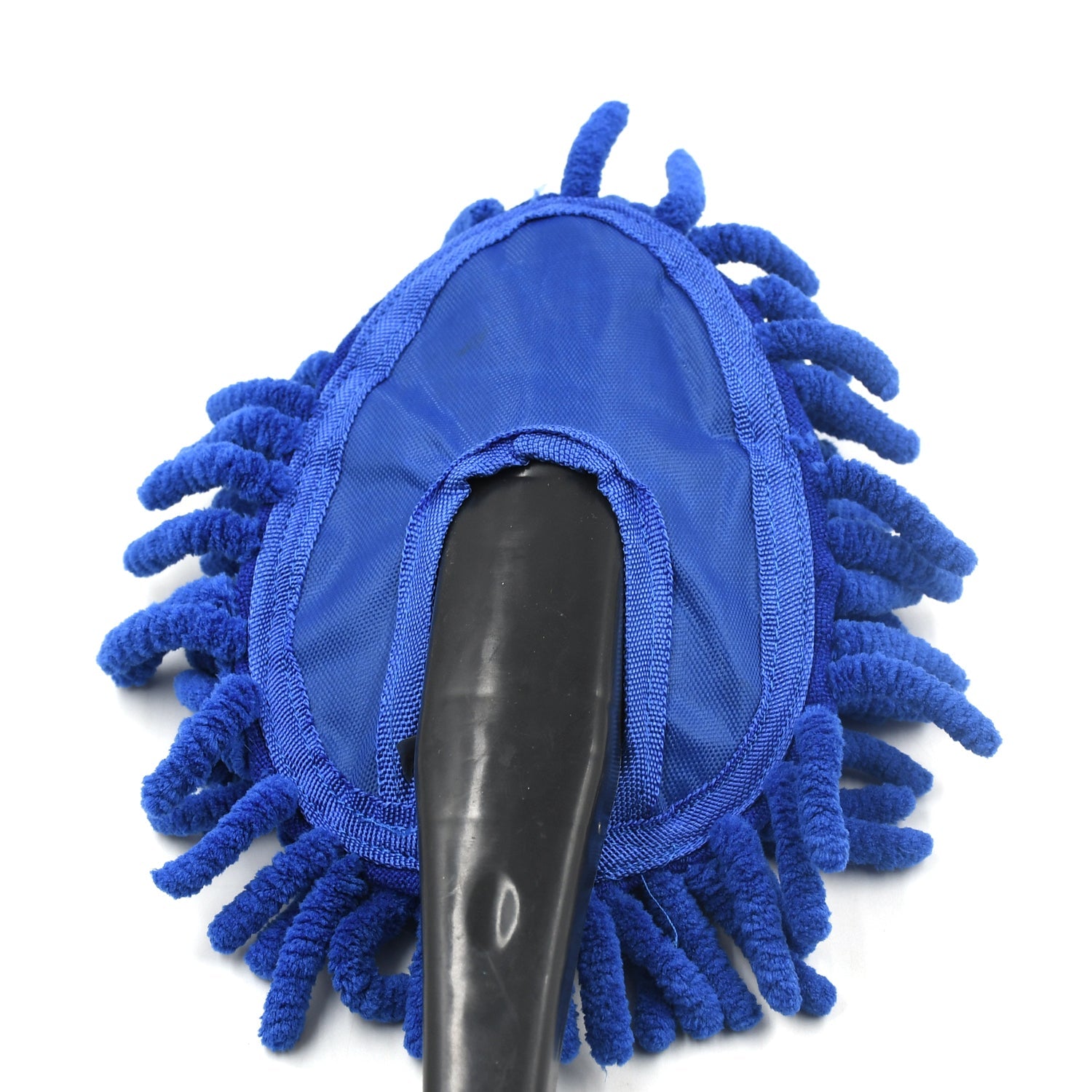 Car wash microfiber brush, for cleaning and dusting windows and car exterior.