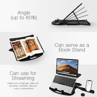 Laptop riser with portable mobile stand