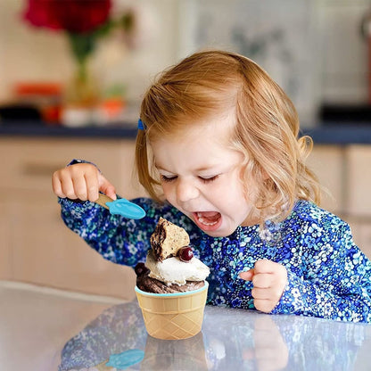 Ice cream bowl in use