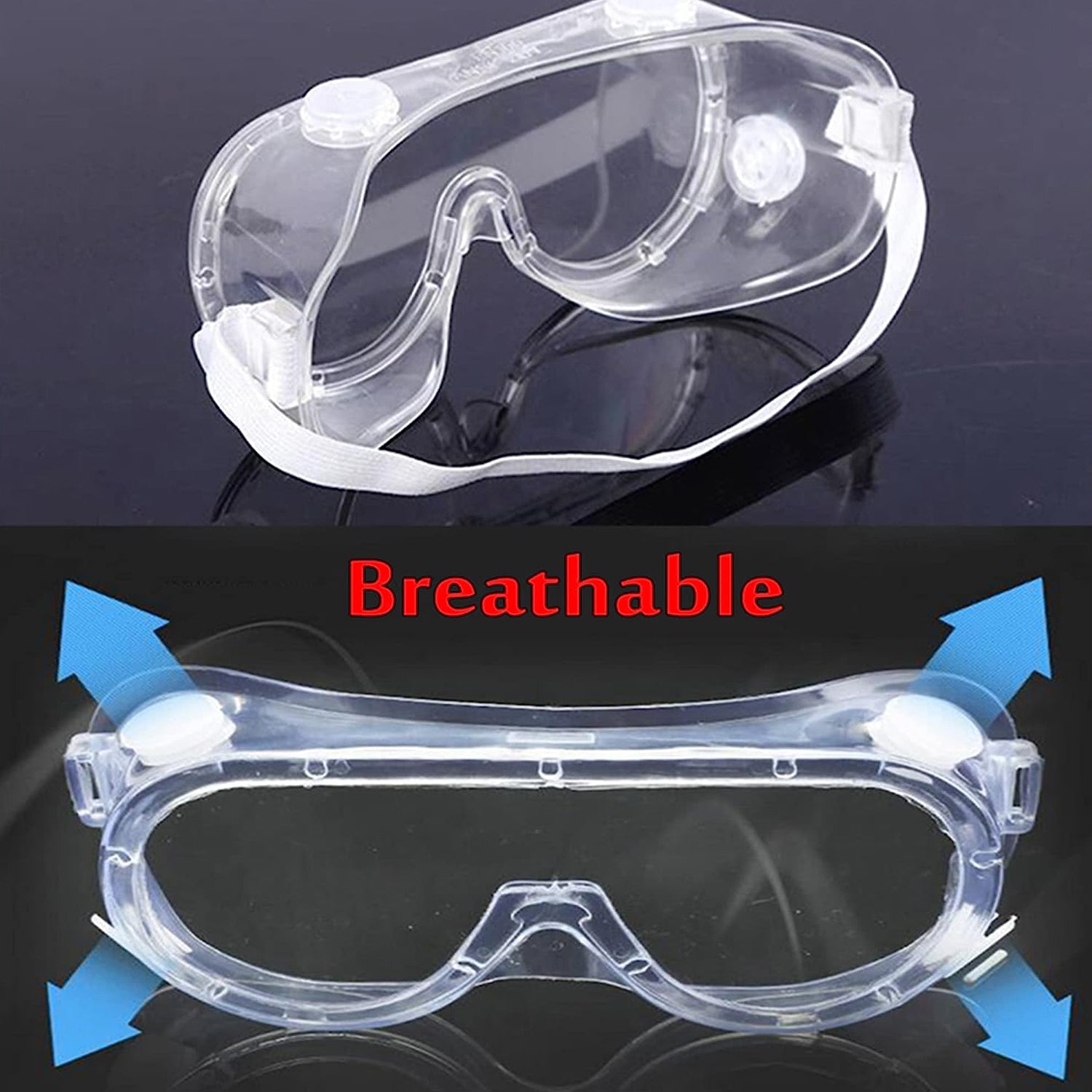 Safety goggles for classroom and workplace