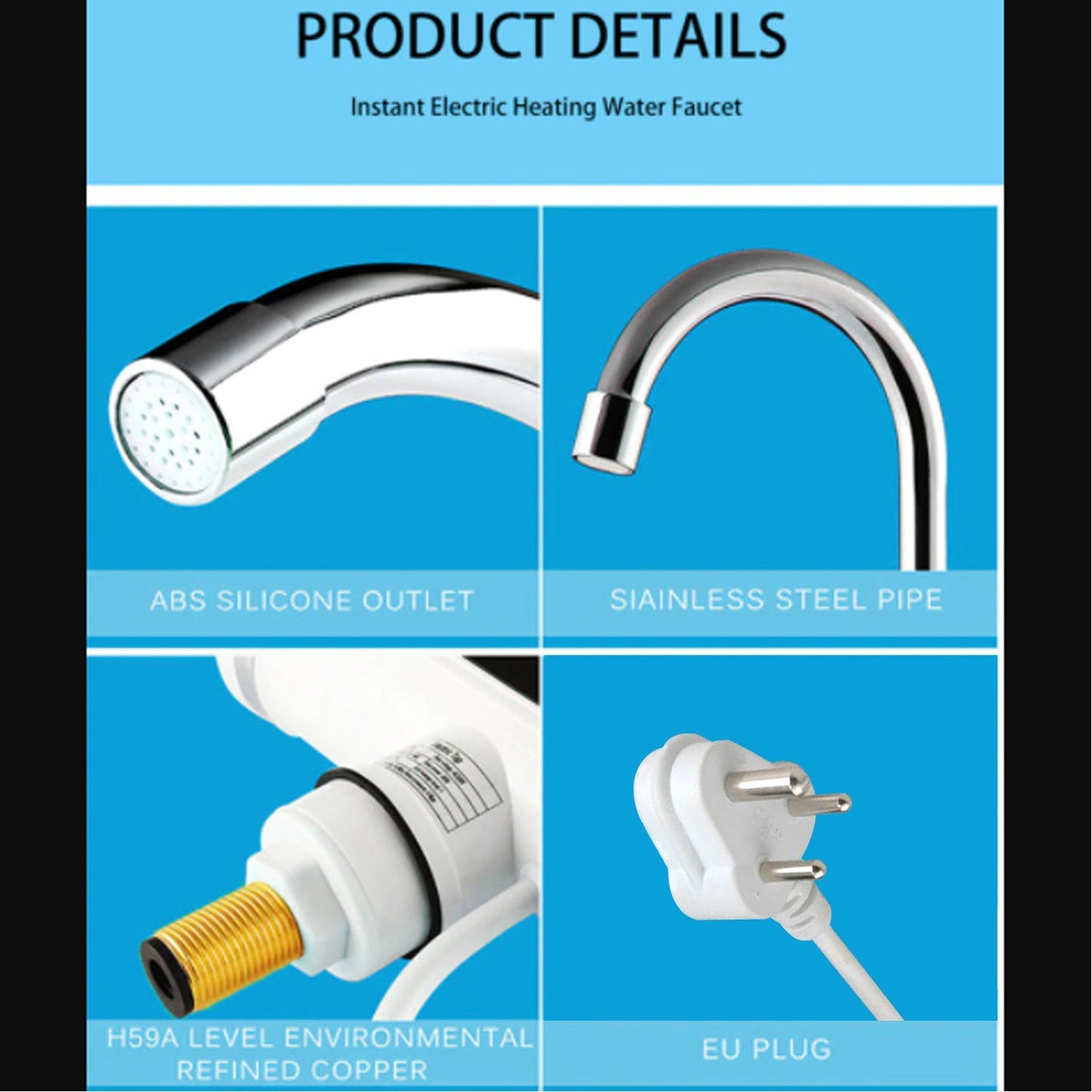 Durable stainless steel faucet with digital features.