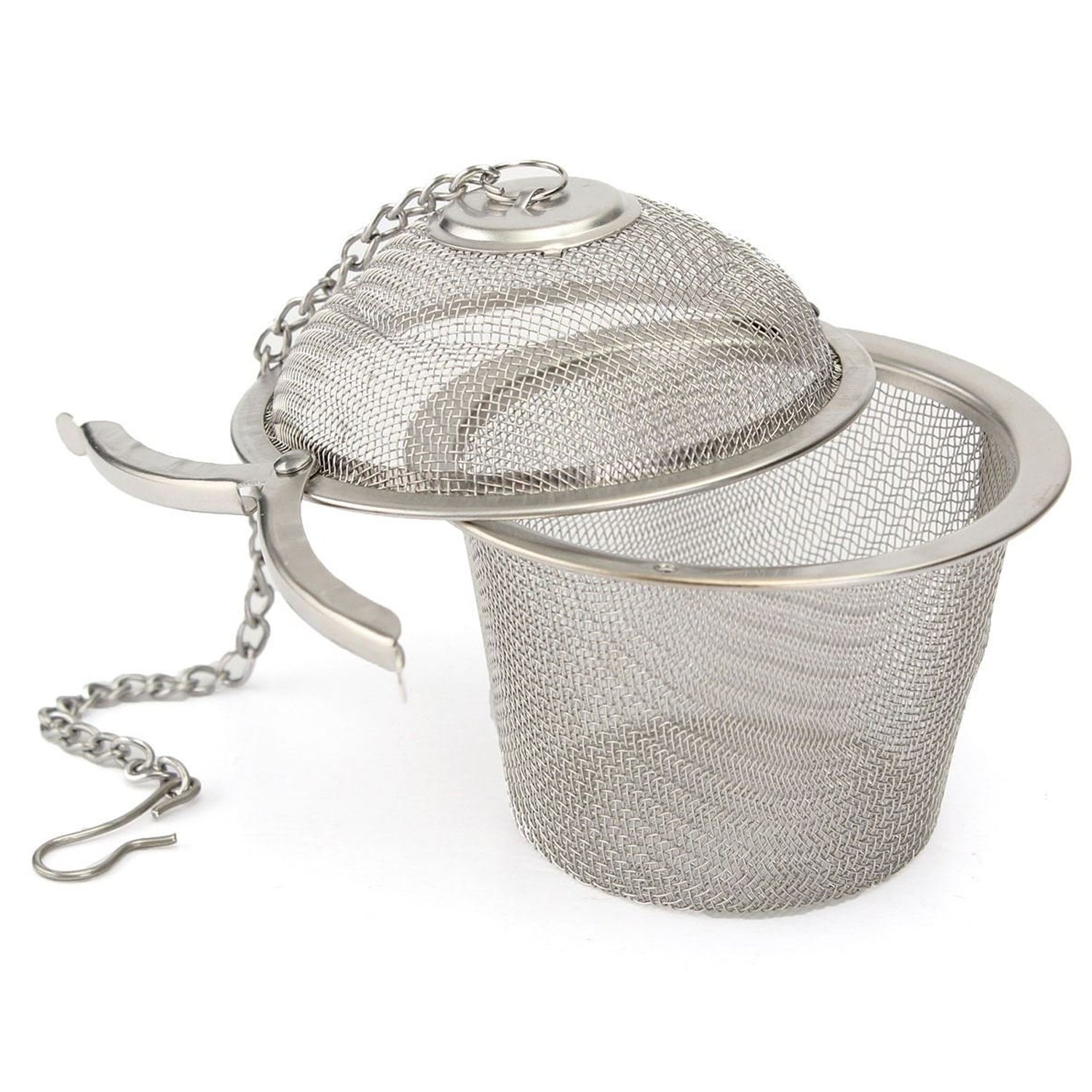 Mesh ball infuser for herbs and spices