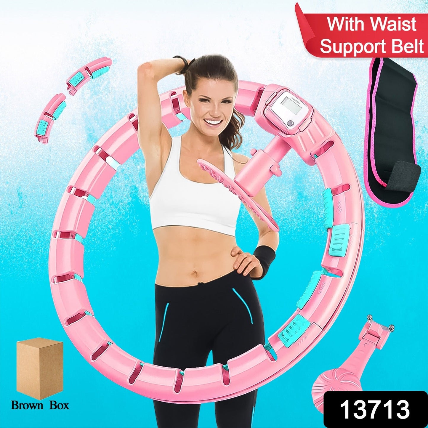 Smart Weighted Hula Hoop with Waist Support Belt