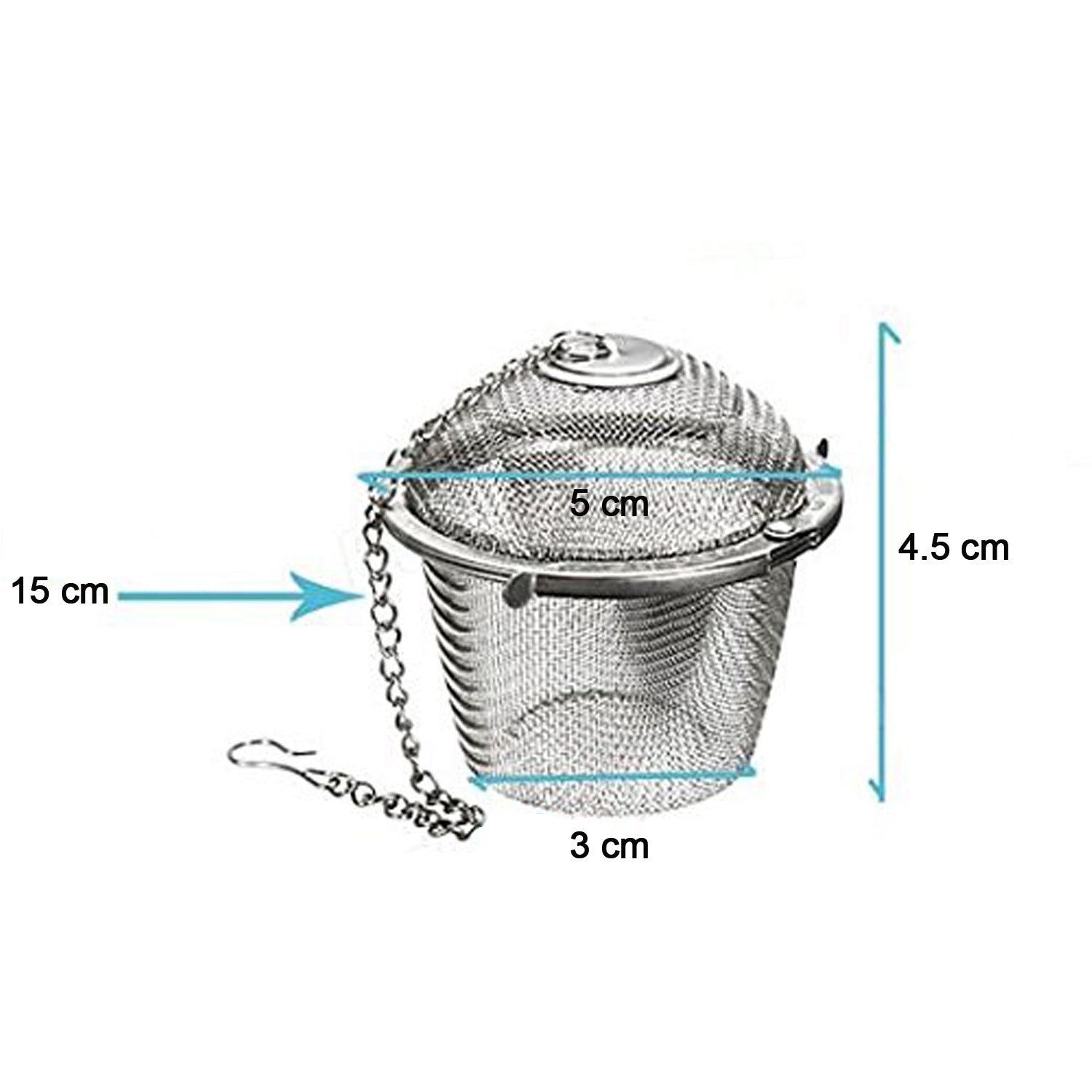 Reliable stainless steel filter designed for easy tea straining