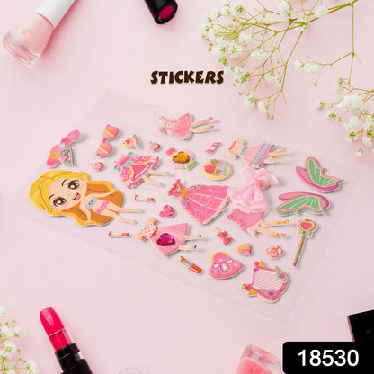 Multipurpose Adhesive 3D Stickers (1 Sheet /15×10 Cm)