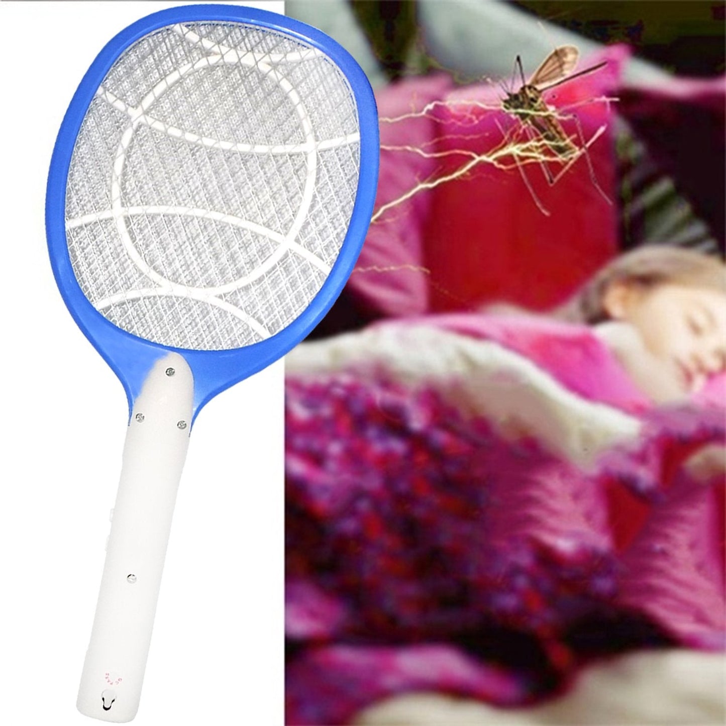 Rechargeable insect killer racket.