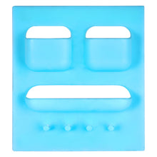 Soap dish with built-in toothbrush and toothpaste storage