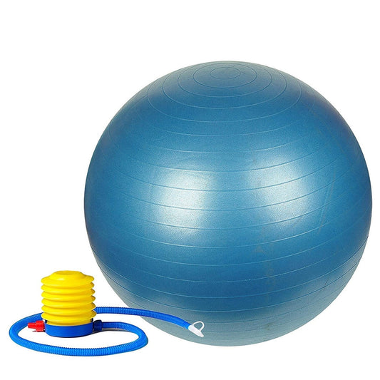 Anti-burst gym ball with pump