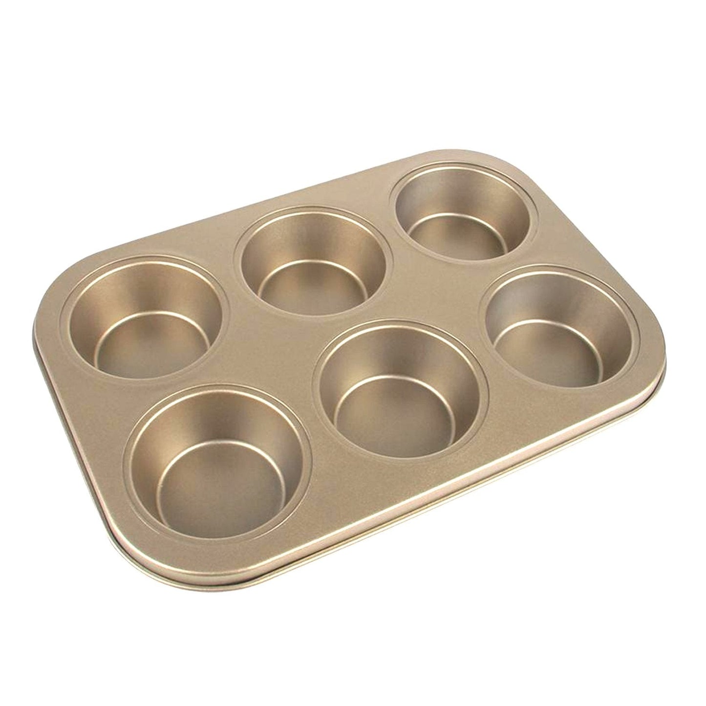 Muffin pan with multiple round cavities for baking