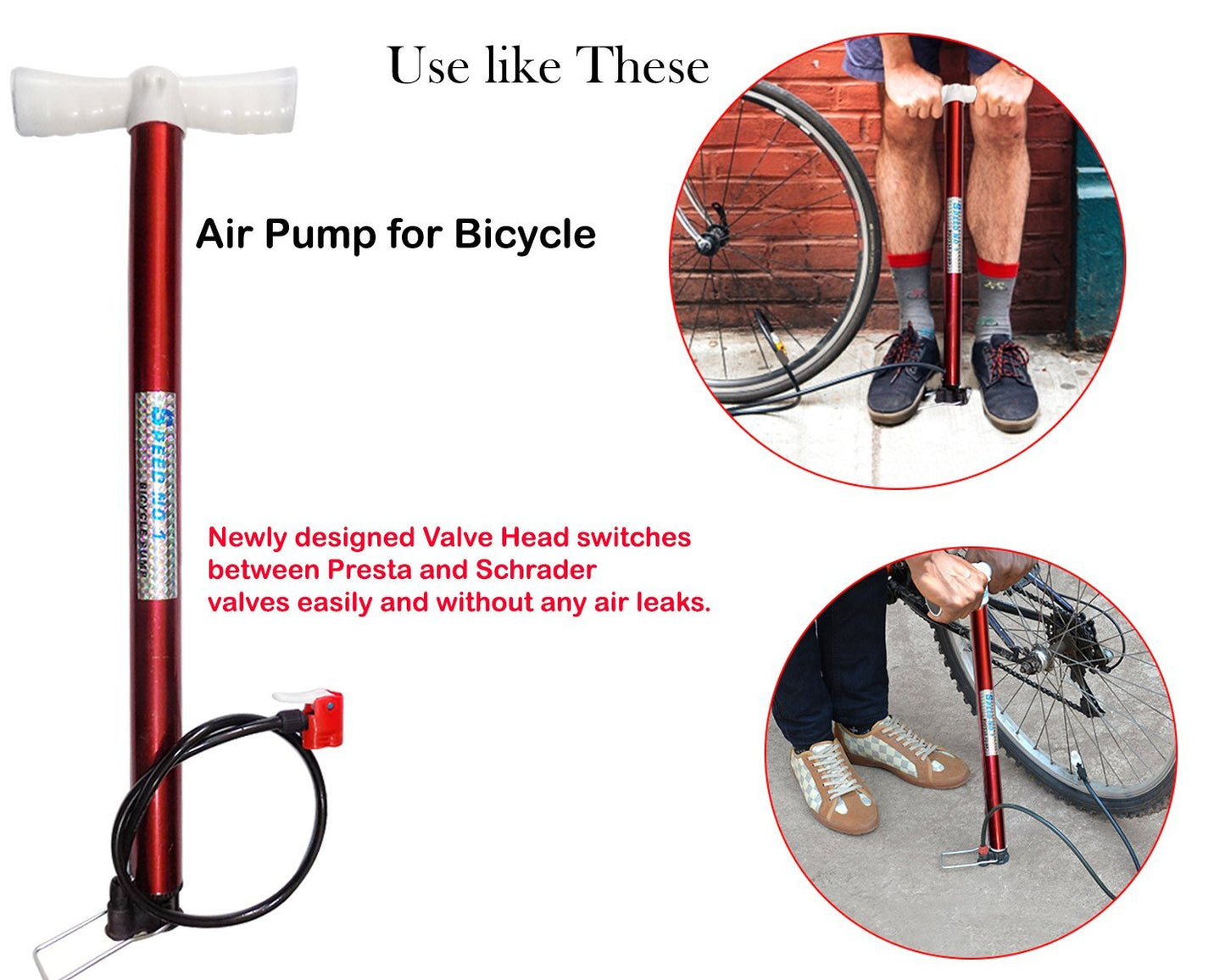 Reliable steel air pump, designed for robust and long-lasting use.