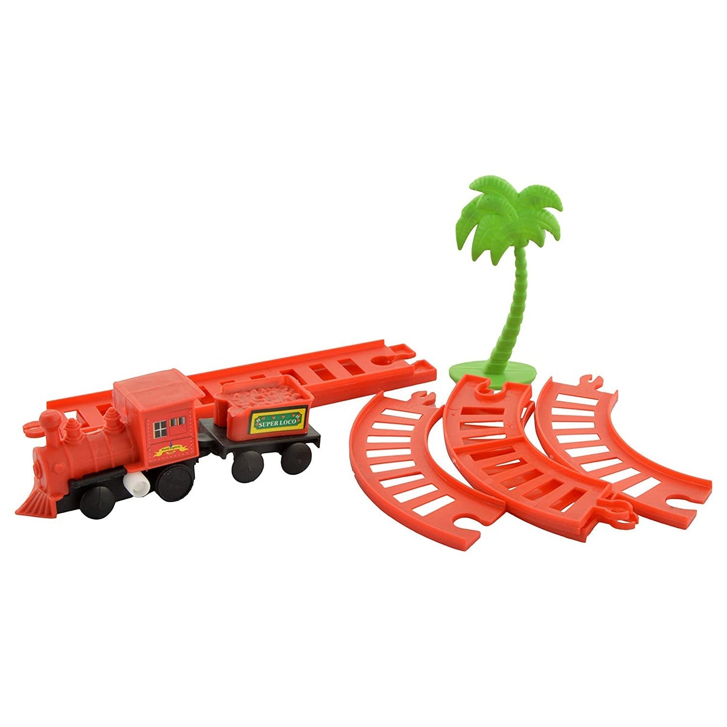 Complete mini train set, includes multiple trains and tracks