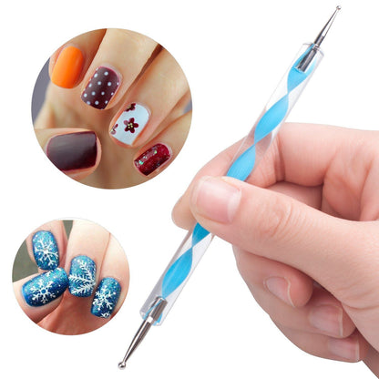 Nail Art Point Pen and Set Used by Women's for Their Fashion Purposes (Pack of 5Pcs)