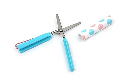 Compact pen-style scissors for various uses.