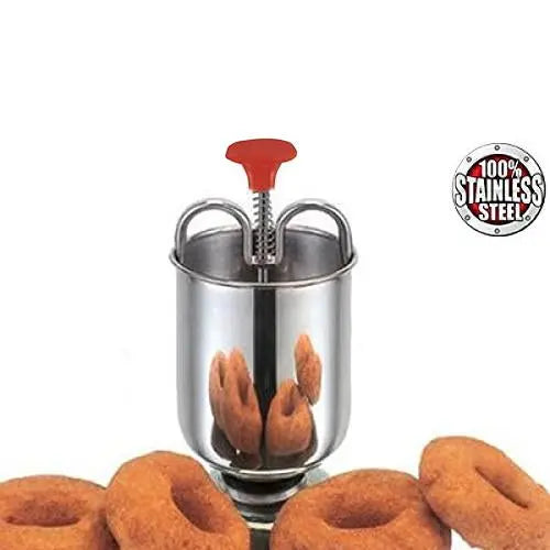 Vada maker tool, stainless steel, full view