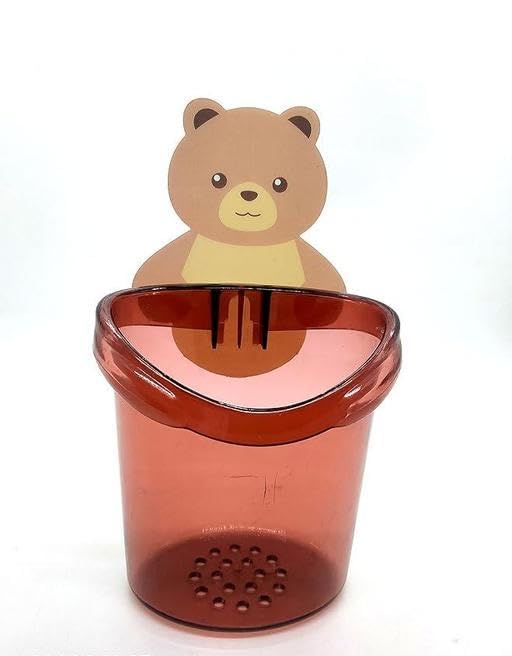 Toothbrush Holders – Wall-Mounted, Self-Adhesive, Waterproof Bathroom Organizer for Toothbrush, Toothpaste, Comb – Drain Hole Design – (Pack of 1) (Multicolor)