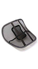 Back rest with lumbar support for comfortable seating.