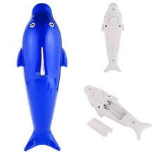 Dolphin-shaped massager showing different angles and handle