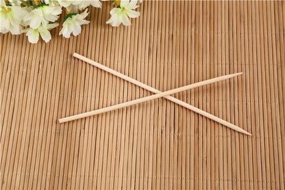 BBQ sticks made of bamboo for grilling meat and veggies