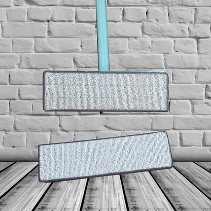 Reusable dust mop with 360° rotation for easy cleaning