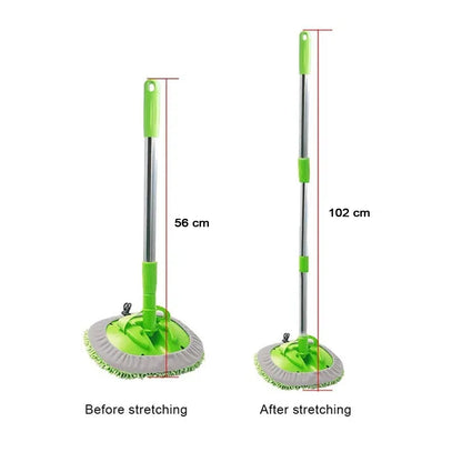 Extendable microfiber duster for flexible cleaning