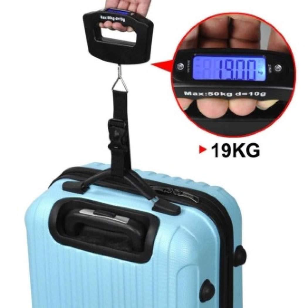 Portable luggage scale for up to 50 kg.