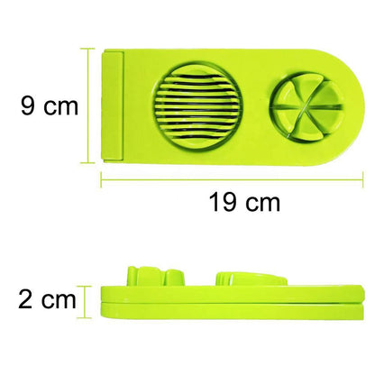 Egg slicer with stainless steel wire, ideal for uniform slices