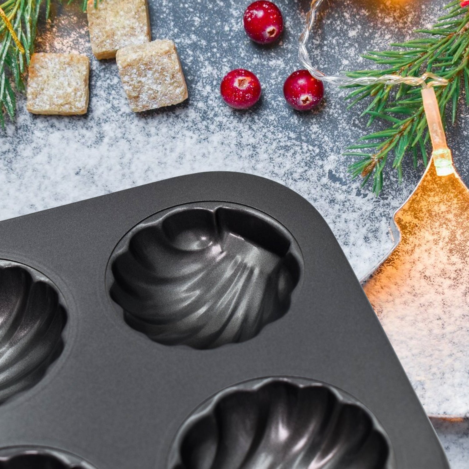 6 slot non-stick muffin and cupcake tray